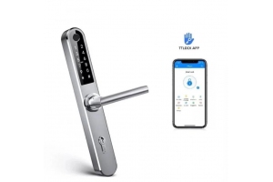 Elektronické kování Chytrá klika TTLock H1 stříbrná Elektronické kování Chytrá klika TTLock H1 stříbrná