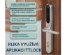 Elektronické kování Chytrá klika TTLock H1 stříbrná Elektronické kování Chytrá klika TTLock H1 stříbrná